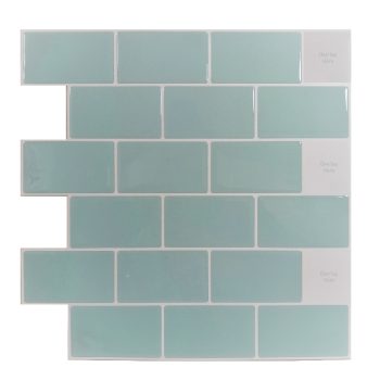 3D Azulejo Subway Paris Verde Agua 74